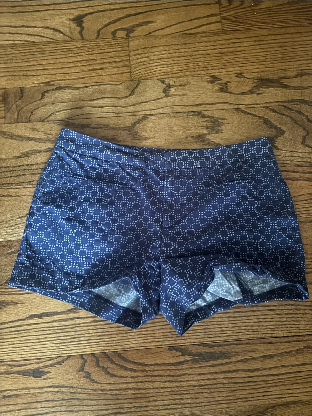GAP Navy Blue Dot-Pattern High Waist Women's Shorts